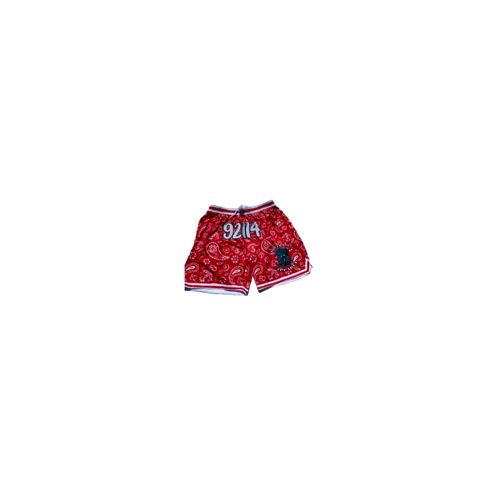 92114 Red & White Shorts