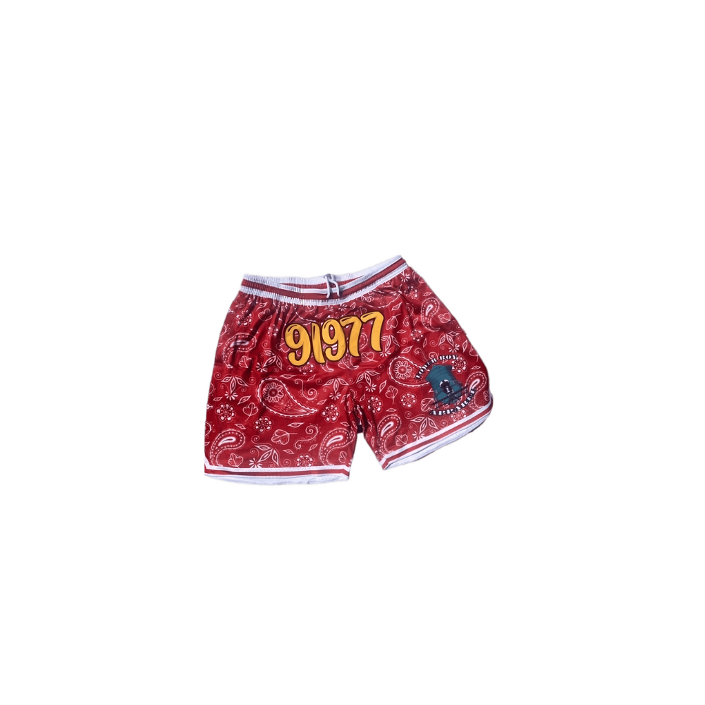 91977 Red & Yellow Shorts